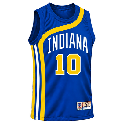 Indiana Basketball Jersey 1971–74 blue front, INDIANA, number 10