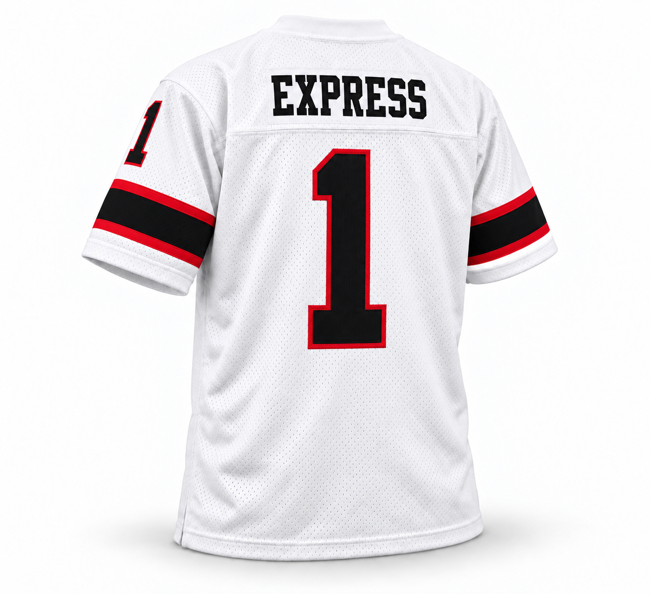 Jacksonville Express WFL Jersey — white back, EXPRESS and number 1