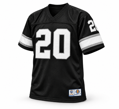 Jacksonville Sharks WFL Jersey black front number 20 Royal Retros