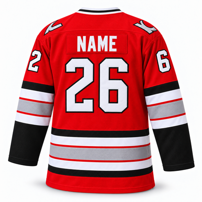 Kansas City Blades custom jersey, red back, NAME 26
