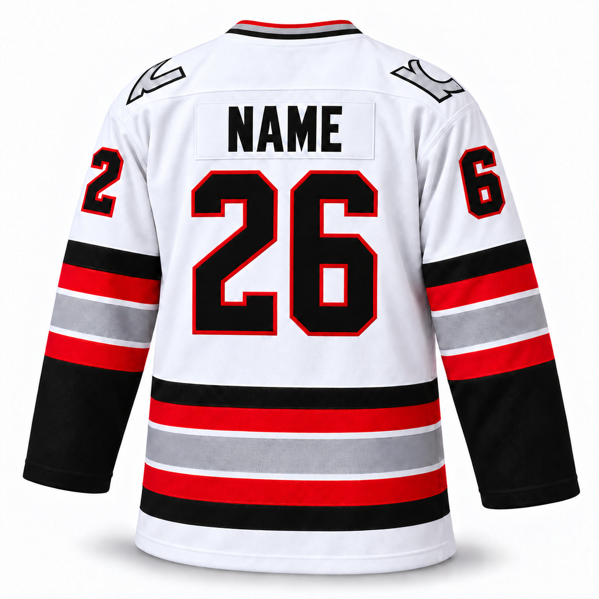 Kansas City Blades custom jersey, white back, NAME 26