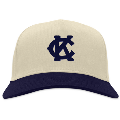 NLB Monarchs Snapback Hat - Navy/ Natural / One Size - Hats