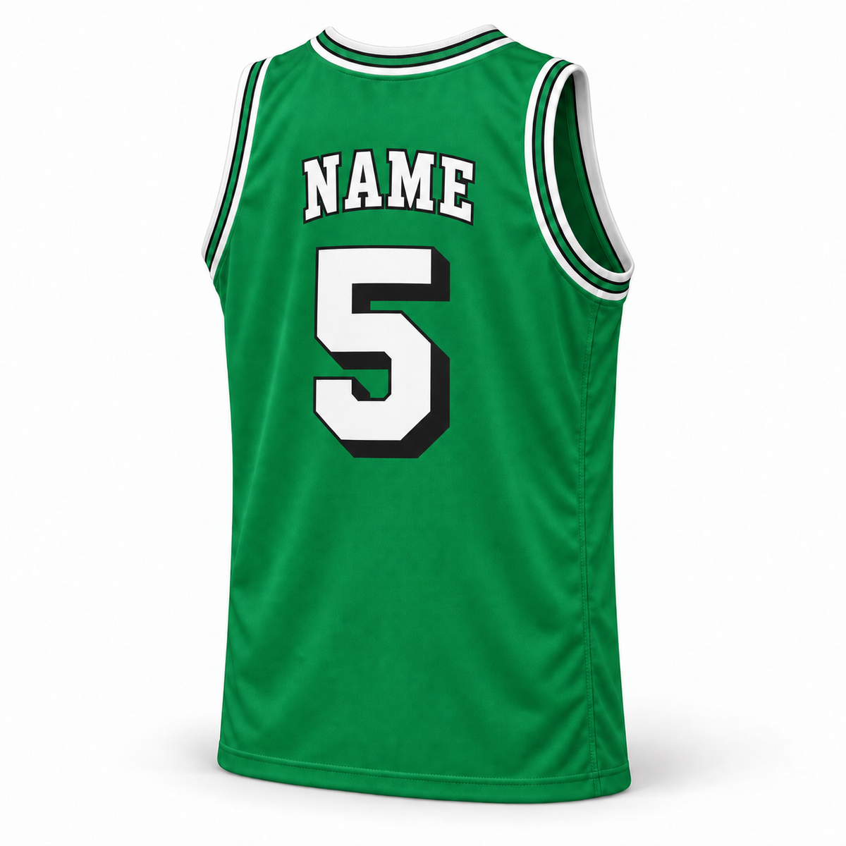 1967 Kentucky Colonels Kelly green jersey back, NAME and number 5