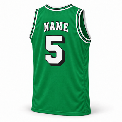 1967 Kentucky Colonels Kelly green jersey back, NAME and number 5