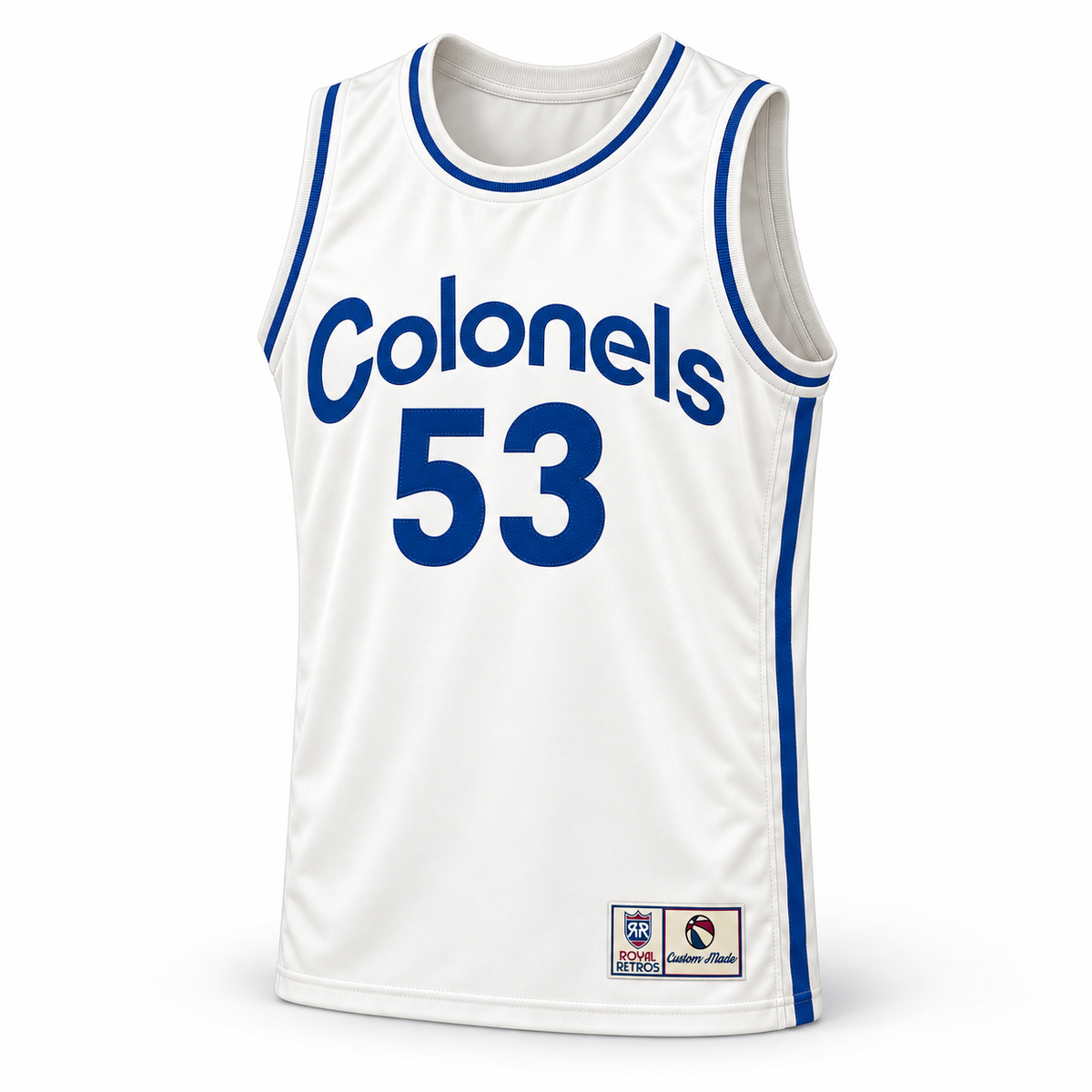 1970 Kentucky Colonels white jersey front, number 53