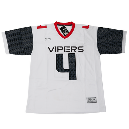 2023 Vegas Vipers XFL Jersey - Small / White - Jerseys