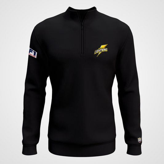 Oregon Lightning Quarter Zip Pullover - Black / S - Sweatshirts