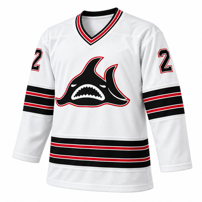 Los Angeles Sharks custom jersey white front, number 2