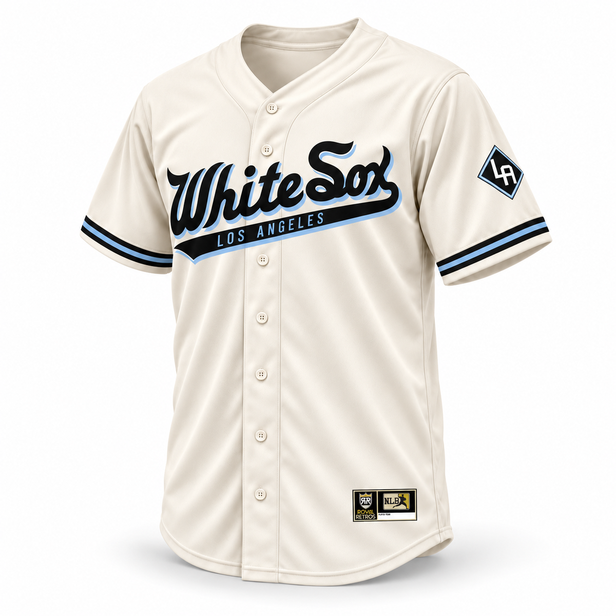 Los Angeles White Sox NLB Jersey — Cream — front