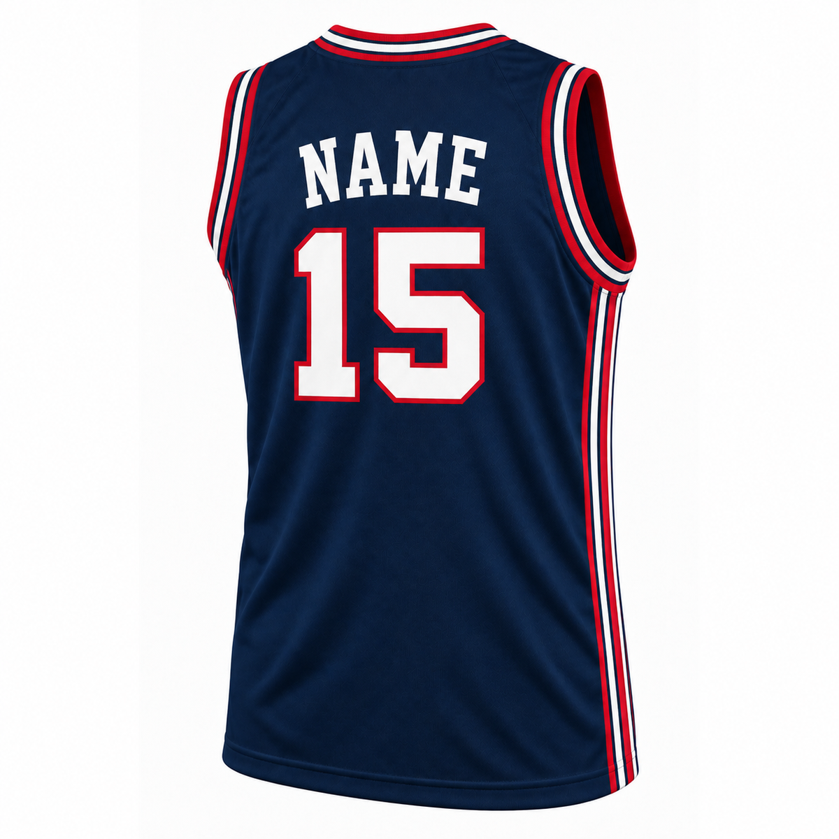 Memphis Pros navy jersey back