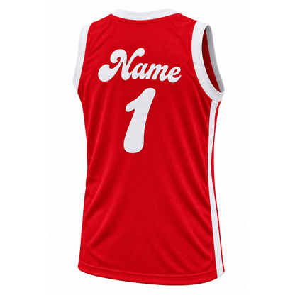 Memphis Sounds Jersey red back mockup — standard square