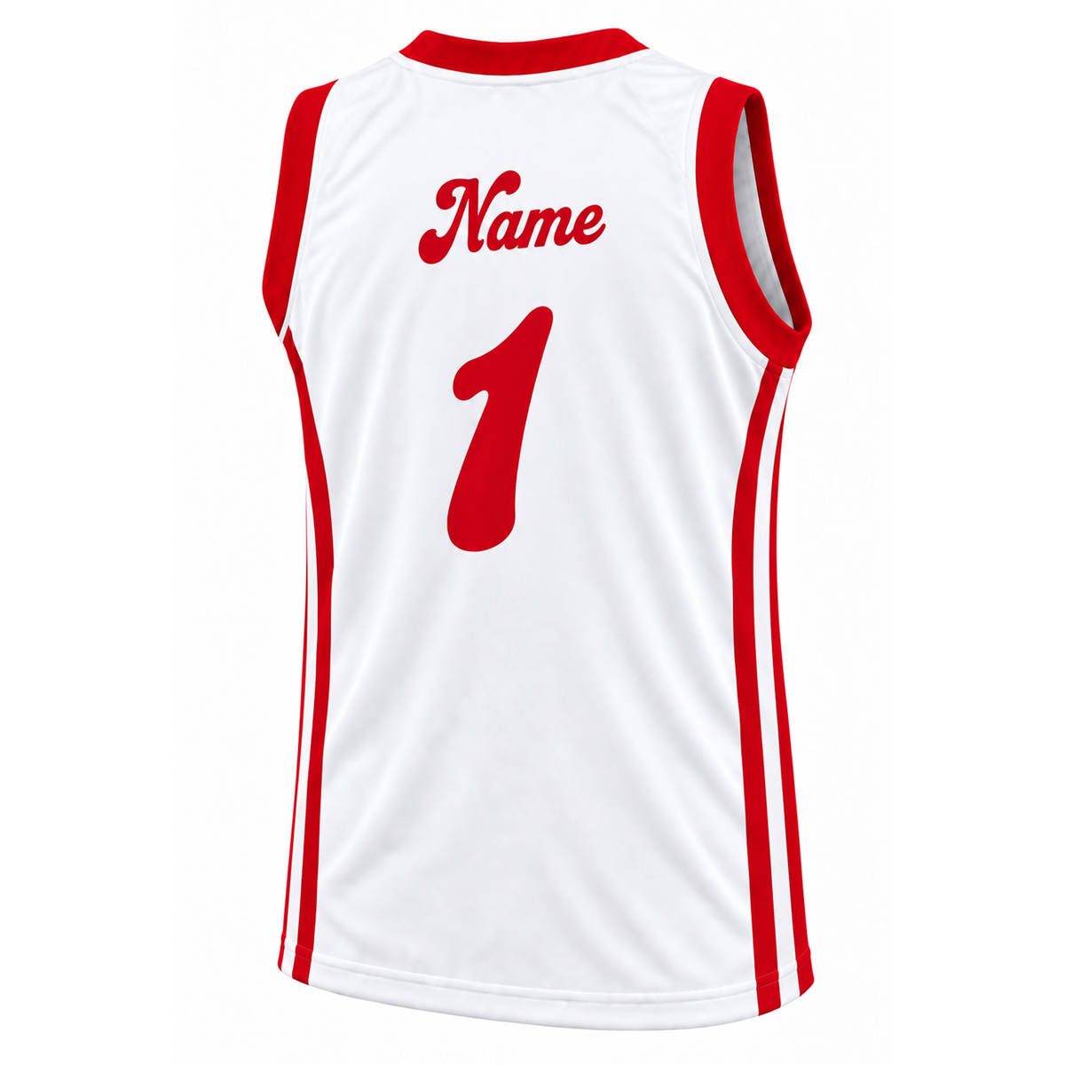 Memphis Sounds Jersey white back mockup — standard square