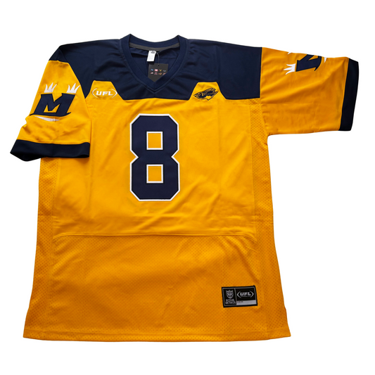 Memphis Showboats Yacht Club UFL Jersey - Small / Yellow - Jerseys