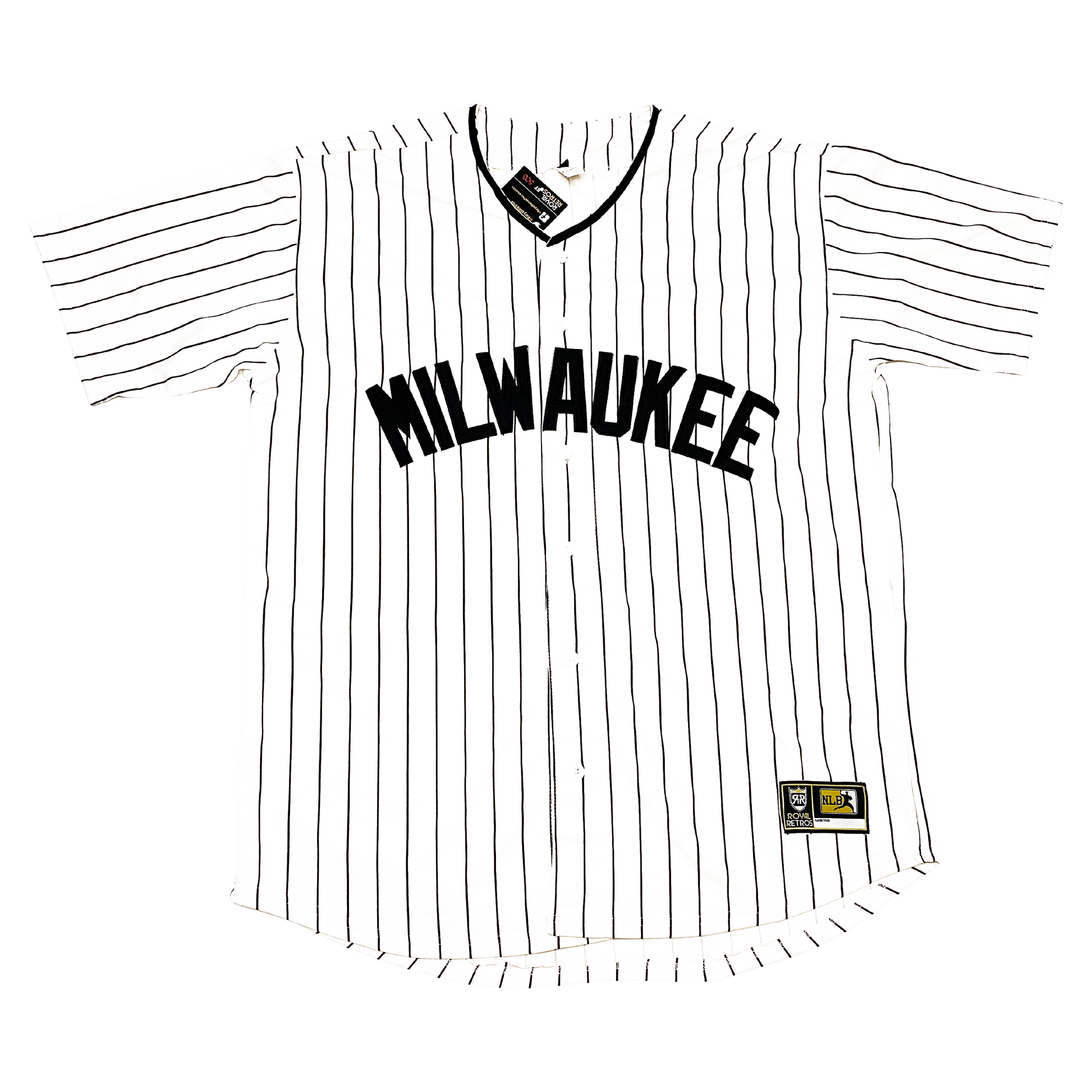 Milwaukee Bears NLB Jersey - Gray - Large - Royal Retros