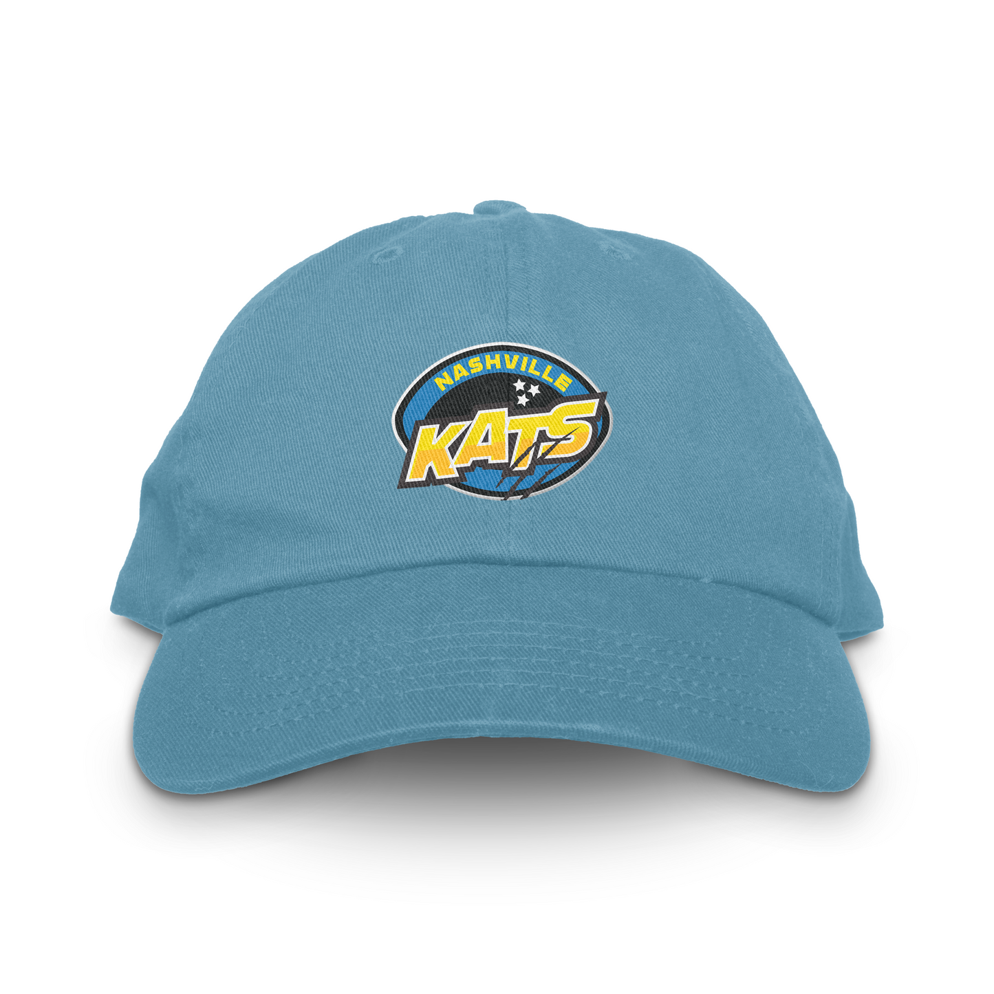 Nashville Kats Unstructured Hat - Baby Blue / Adjustable - Hats