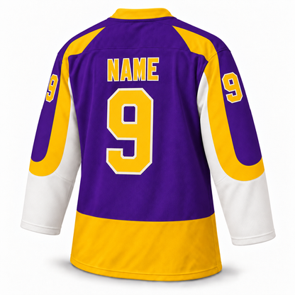 New York Golden Blades purple jersey back mockup NAME 9
