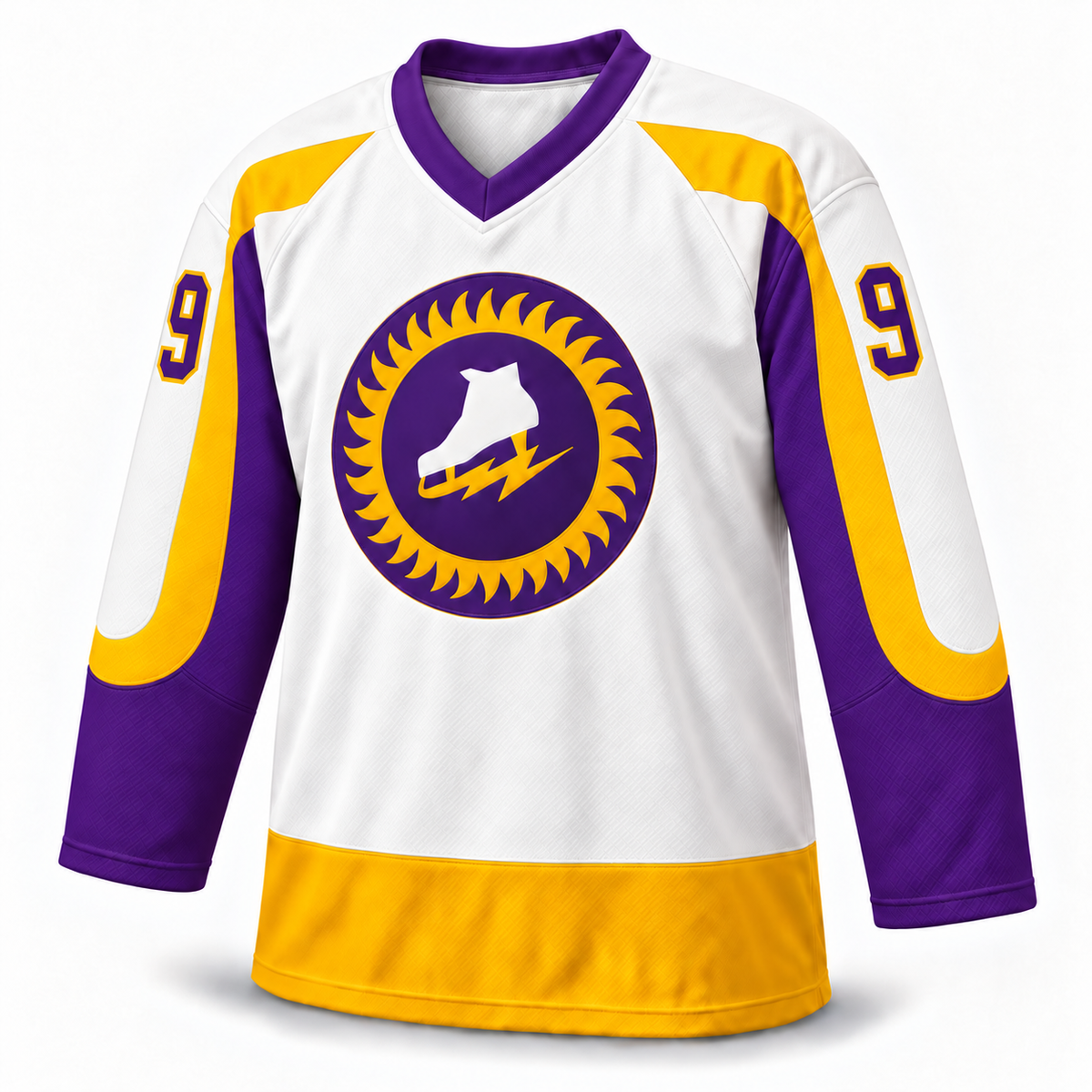 New York Golden Blades white jersey front mockup