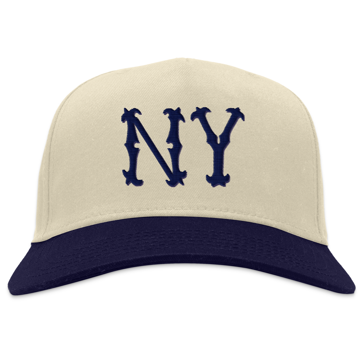 New York Highlanders Snapback Hat - Navy/ Natural / One Size - Hats