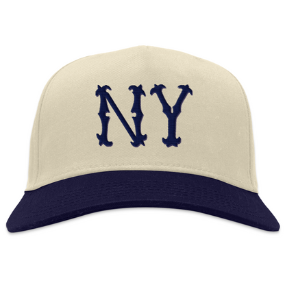 New York Highlanders Snapback Hat - Navy/ Natural / One Size - Hats