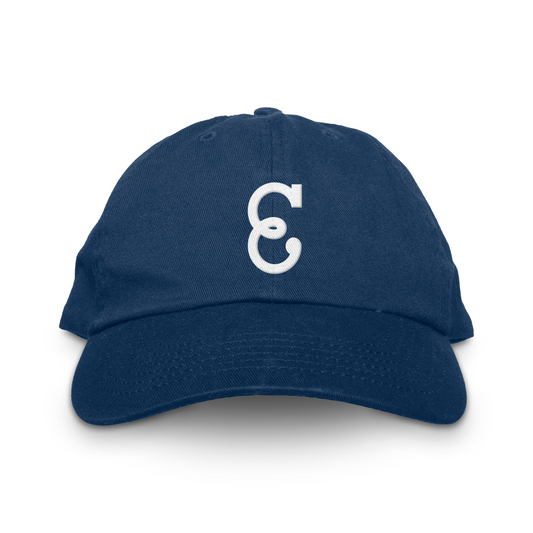 Newark Eagles Unstructured Hat blue with stylized E. Royal Retros