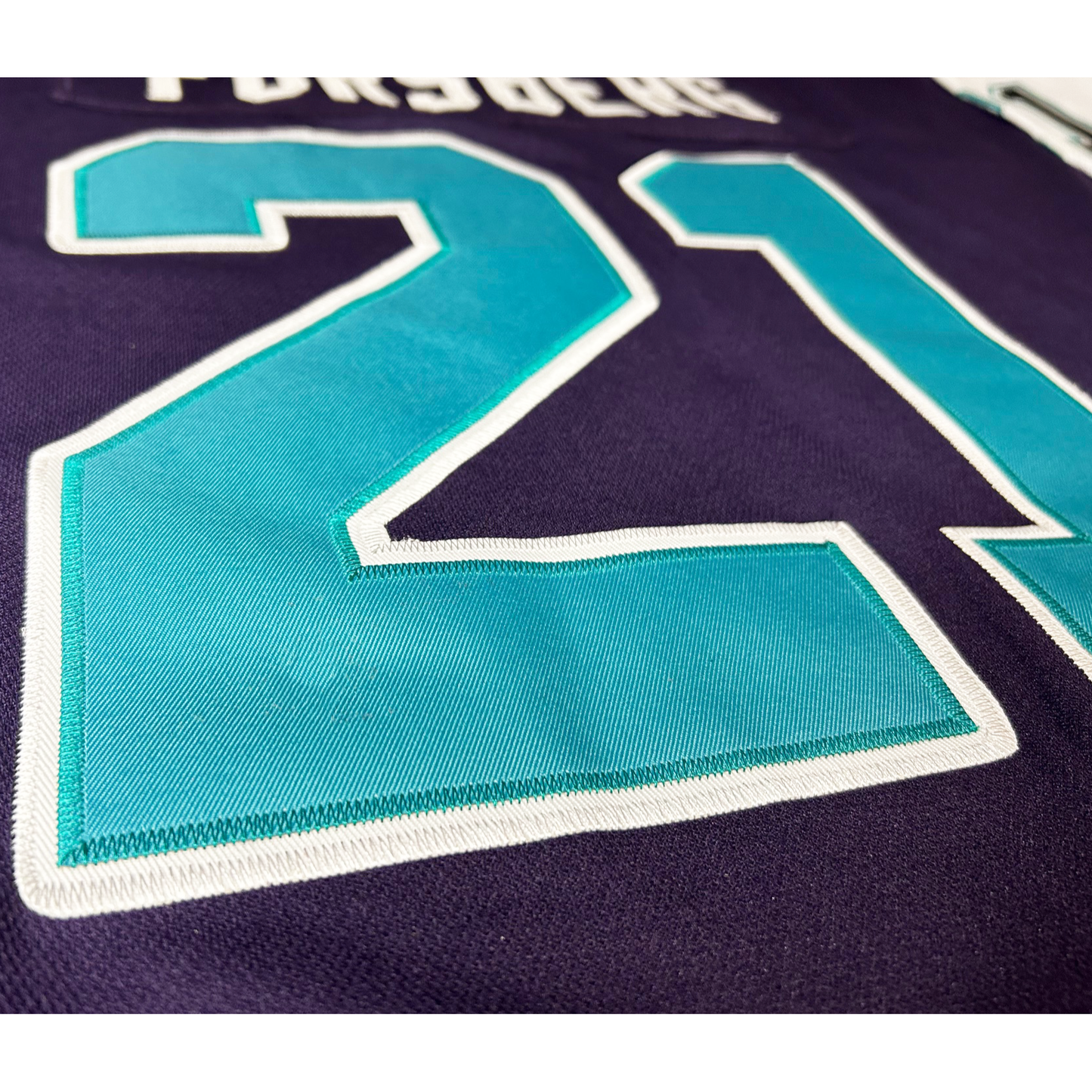 Quebec Nordiques Proposed Jersey close-up Royal Retros