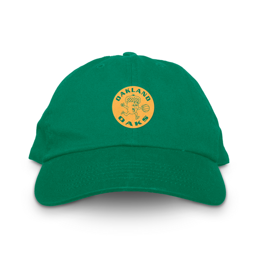 Oakland Oaks ABA Unstructured Hat - Kelly Green / Adjustable - Hats