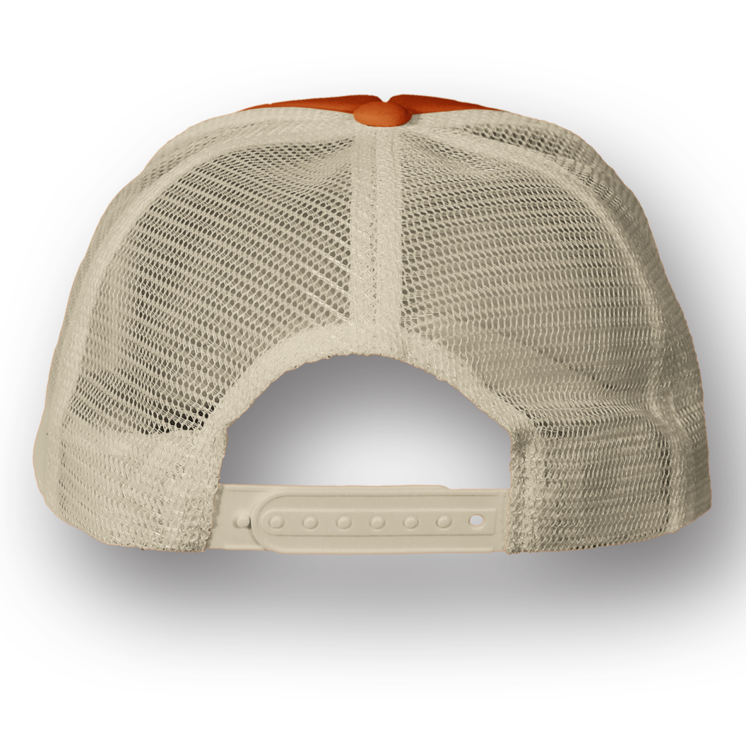 Southern California Sun Trucker Hat Orange Poppy Oyster / one size Hats
