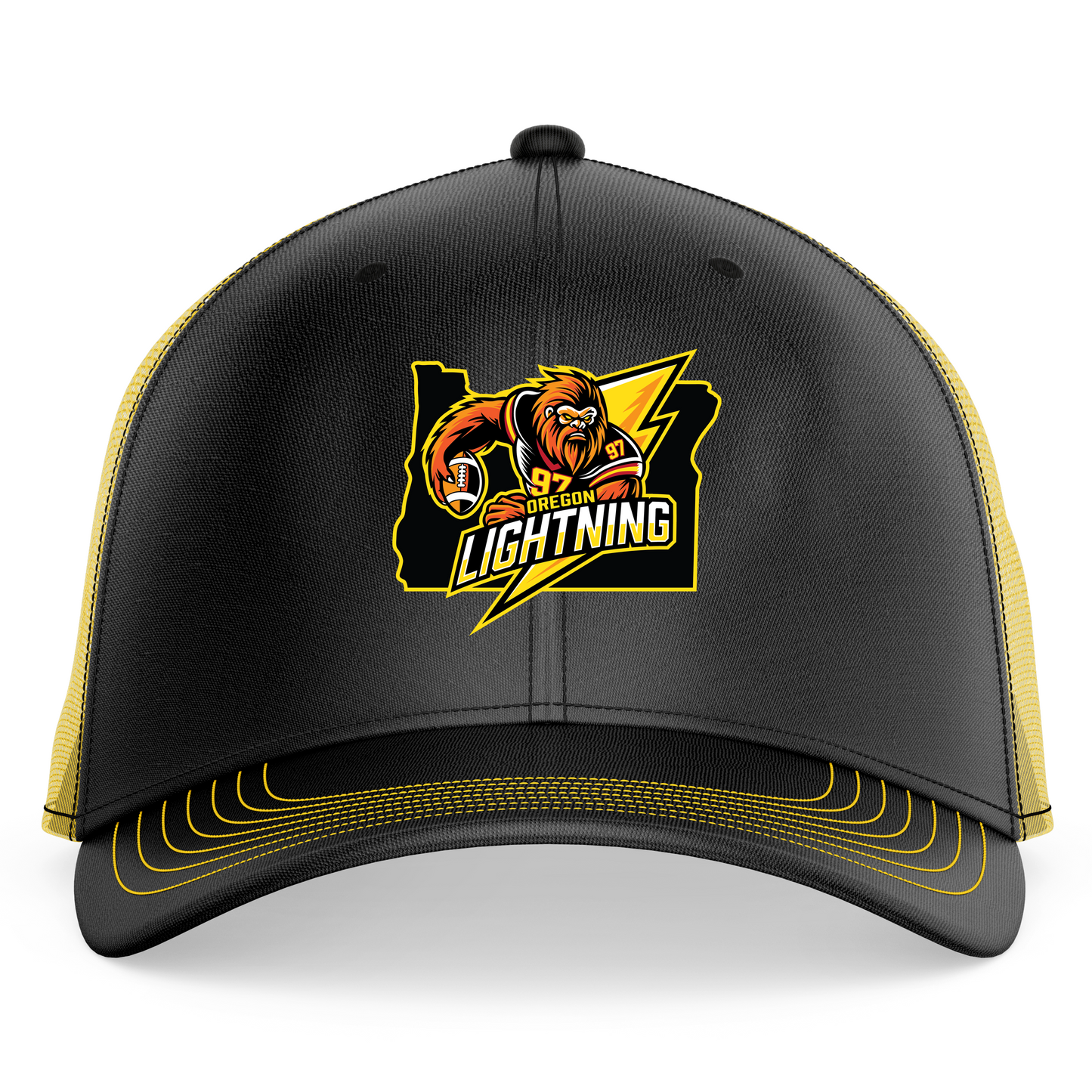 Oregon Lightning Trucker Hat