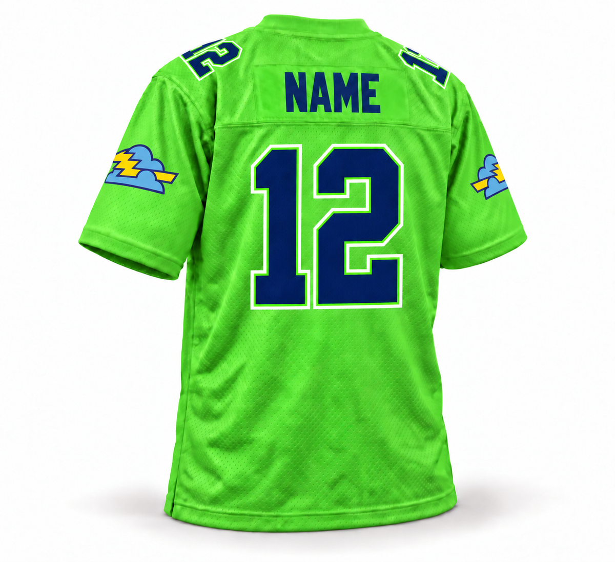 Orlando Thunder WLAF Jersey - Lime Green - Back
