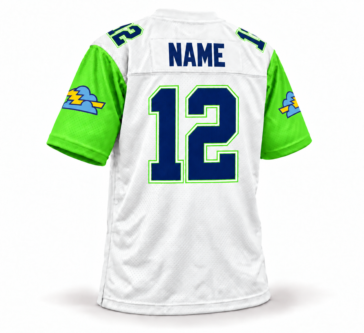 Orlando Thunder WLAF Jersey - White/Green - Back