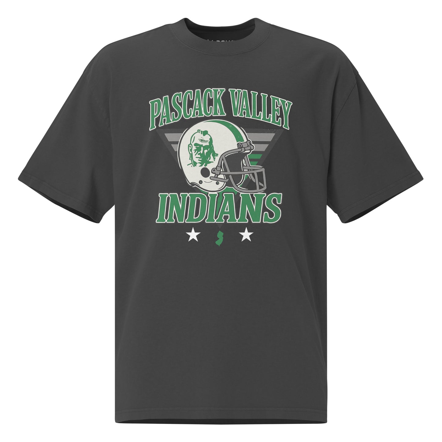 Pasack Valley High School Indians helmet T-shirt. 