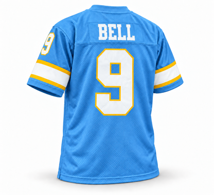 Philadelphia Bell WFL Jersey — powder blue back, BELL and number 9