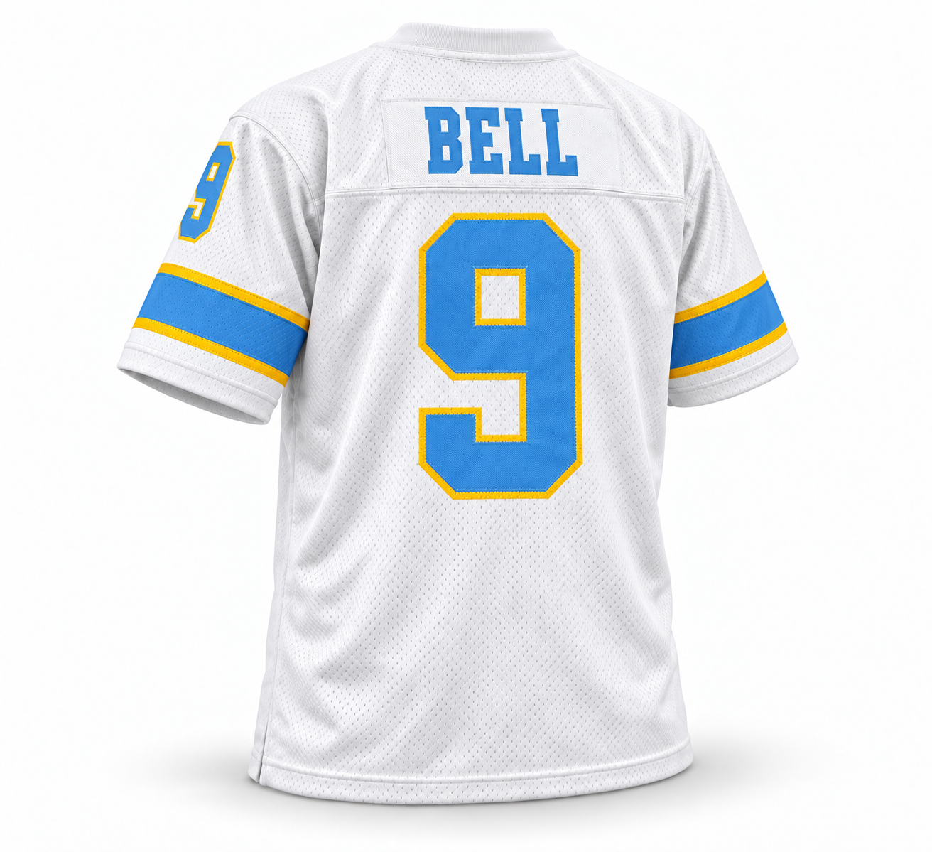 Philadelphia Bell WFL Jersey — white back, BELL and number 9