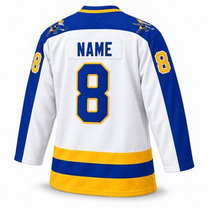 1974 Phoenix Roadrunners jersey — white custom mockup back, number 8