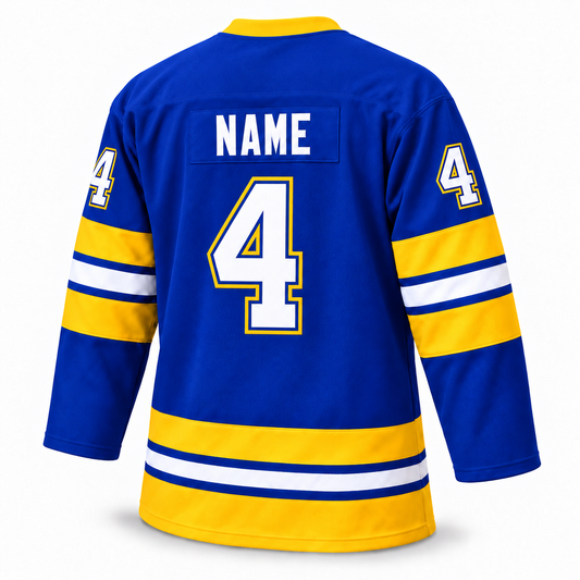 WHL Phoenix Roadrunners blue back hockey jersey mockup