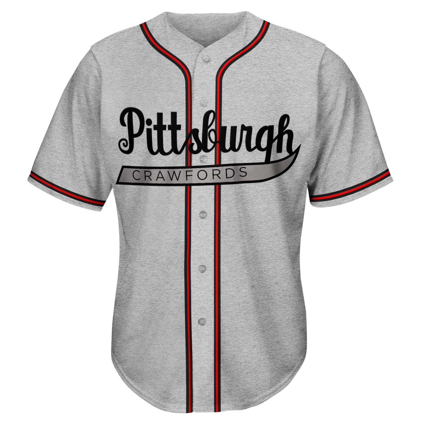 1938 Pittsburgh Crawfords NLB Jersey - Small / Gray - Jerseys