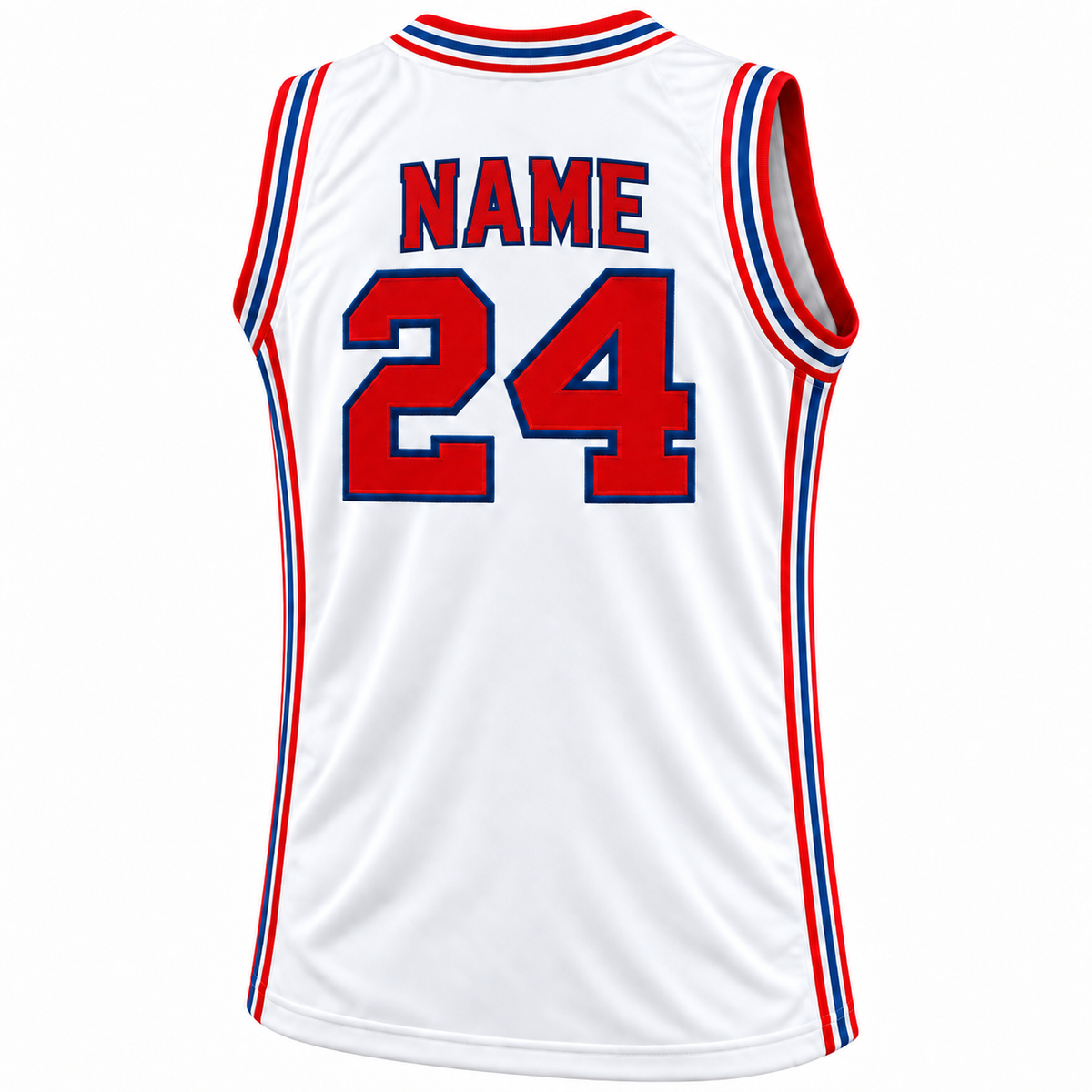 Pittsburgh Condors 1970–71 preseason red white and blue back, NAME and number 24