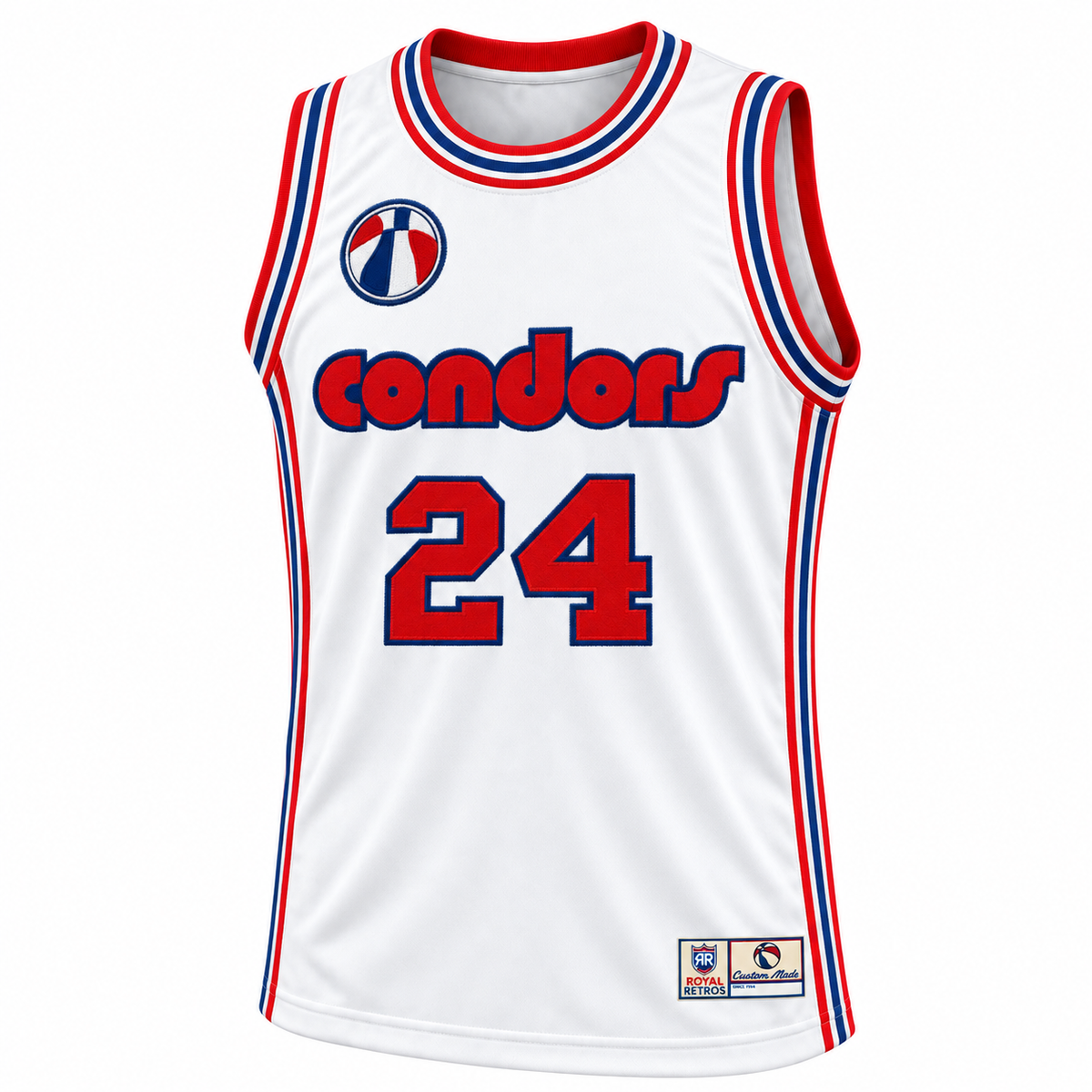 Pittsburgh Condors 1970–71 preseason red white and blue front, number 24