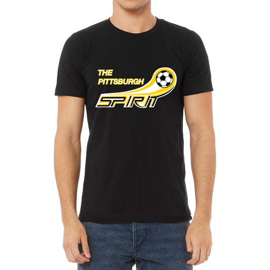 Pittsburgh Spirit Soccer T-Shirt - Black / Small (S) - T-Shirts