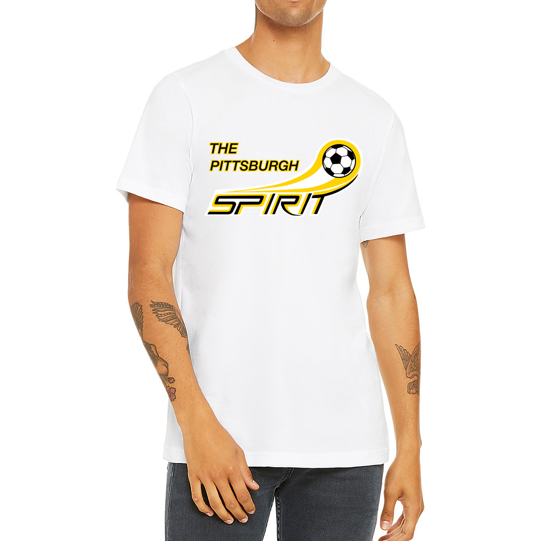 Pittsburgh Spirit Soccer T-Shirt - White / Small (S) - T-Shirts