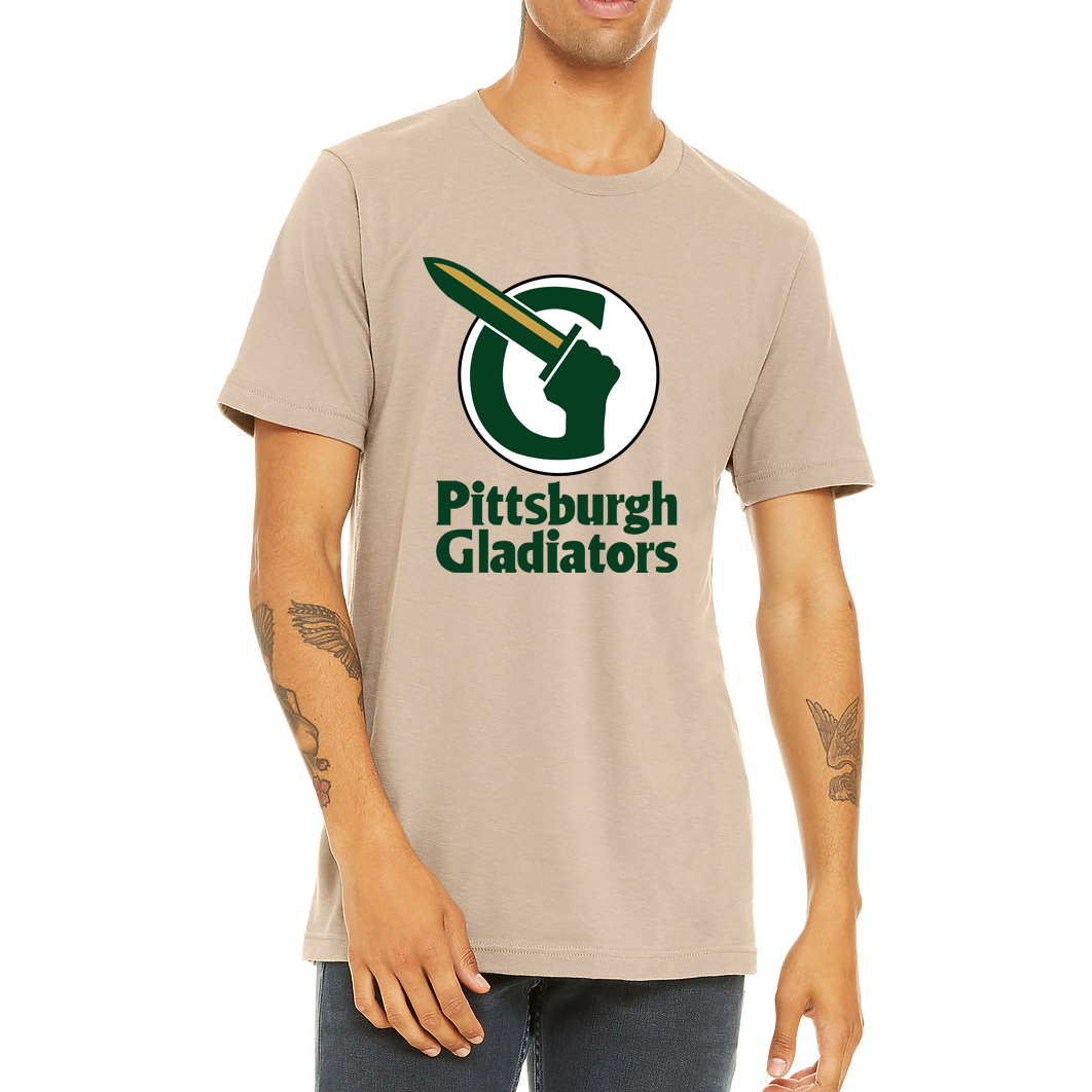 Pittsburgh Gladiators T-Shirt  cream Royal Retros