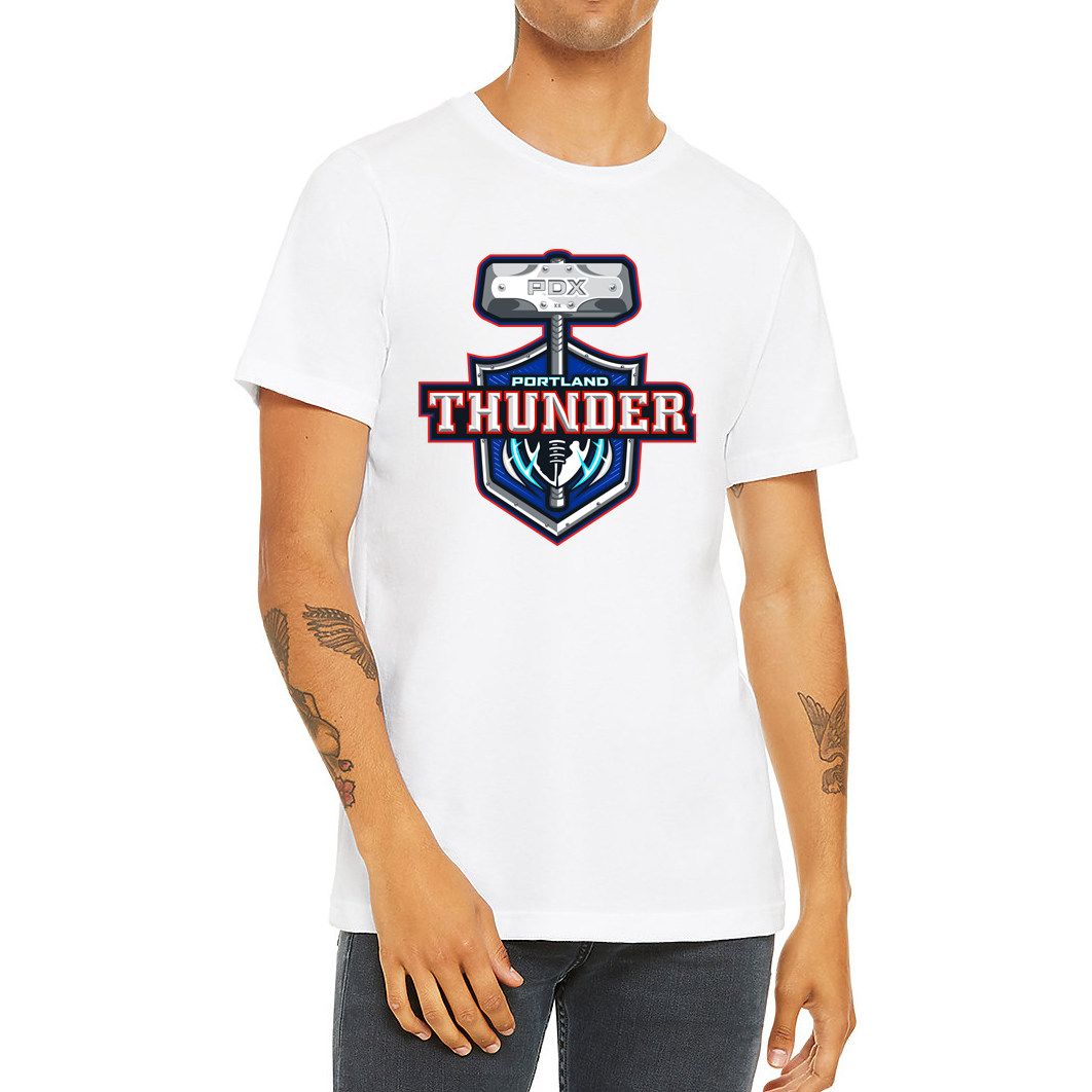 Portland Thunder Arena Football League T-shirt steel white Royal Retros