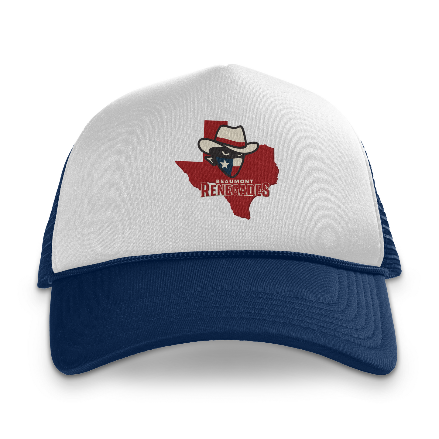Beaumont Renegades Foam Trucker Hat White/ Navy / One Size Hats