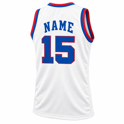 1948–49 Rochester Royals white jersey, back, NAME and number 15