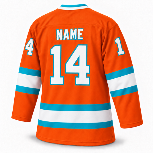 Saginaw Gears jersey - orange back