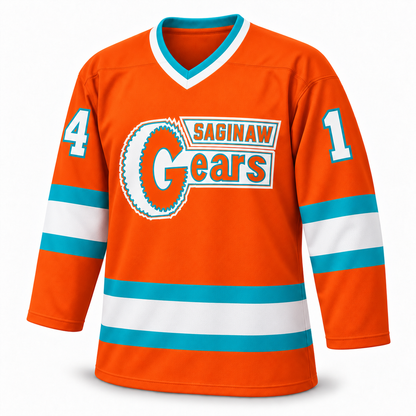 Saginaw Gears jersey - orange front