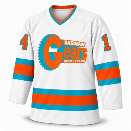 Saginaw Gears jersey - white front