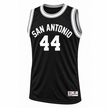 San Antonio ABA Jersey 1973–74 Black white letters front, number 44