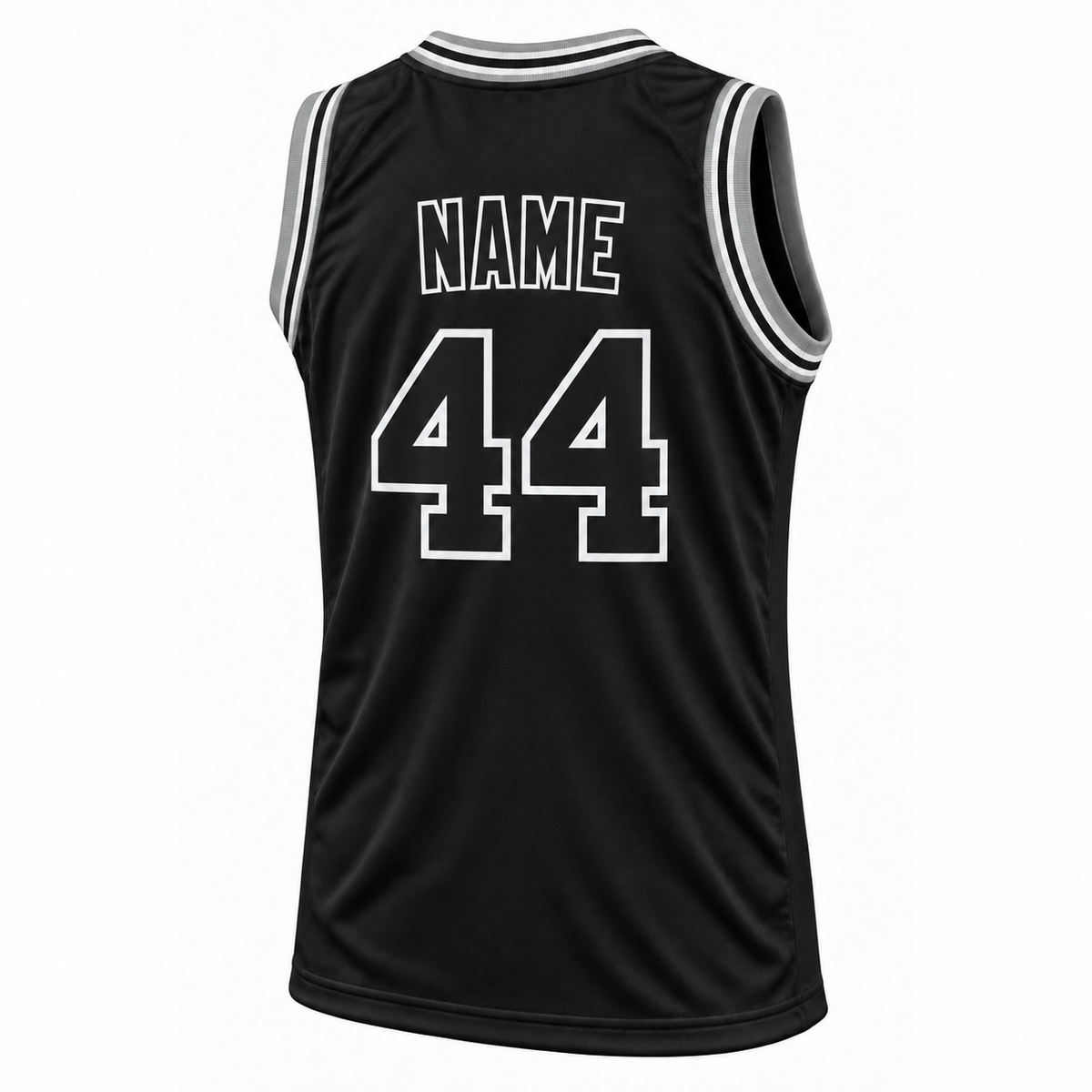 San Antonio ABA Jersey 1974–76 Black back, NAME and number 44