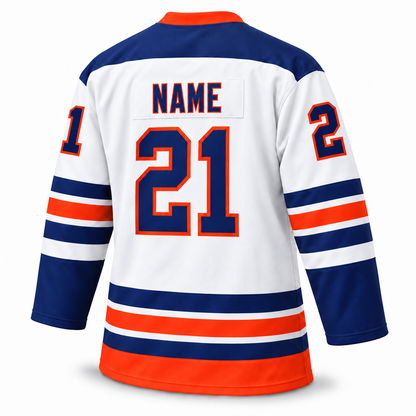 WHL San Diego Gulls white back hockey jersey mockup